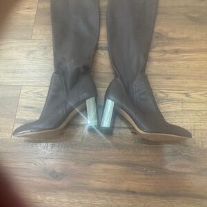 Franco Sarto tall boots burgundy size  6